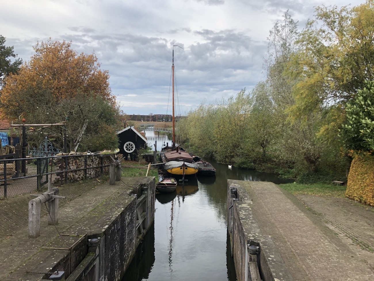 De sluis is dicht